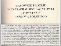 Wybult F., Świecki T. - Mazowsze Płockie w czasach wojny światowej i powstania państwa polskiego. Toruń 1932