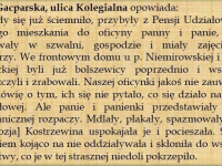 Relacja p. Gacparskiej / źródło: Przegląd Historyczno-Wojskowy 2013 r. t. 14 nr 2 s.117-118