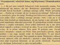 Relacja p. Przymanowskiego / źródło: Przegląd Historyczno-Wojskowy 2013 r. t. 14 nr 2 s.120