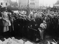 10 kwietnia 1921 r. w Płocku. Gen. Rozwadowski stoi pierwszy z prawej, fot. ze zbiorów F. Olkowskiego